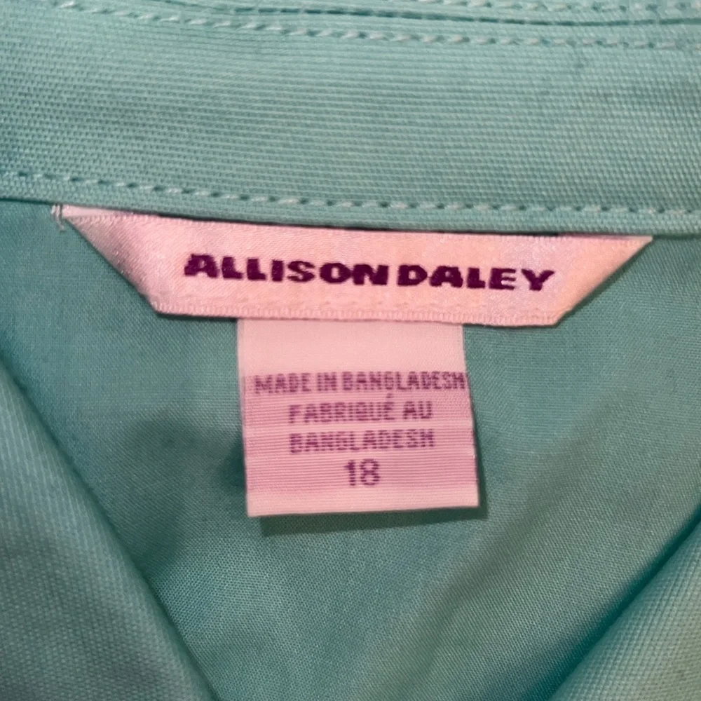 Allison Daley Mint Green Button Up Jacket, Sz 18